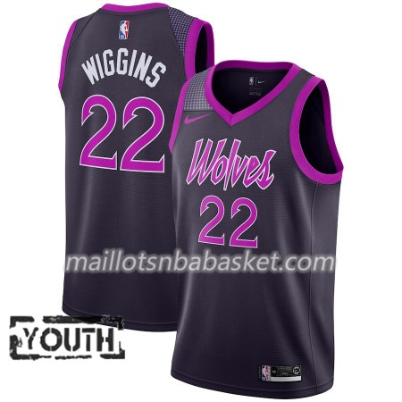 Maillot Enfant Minnesota Timberwolves Andrew Wiggins 22 2018-19 Nike City Edition Pourpre Swingman